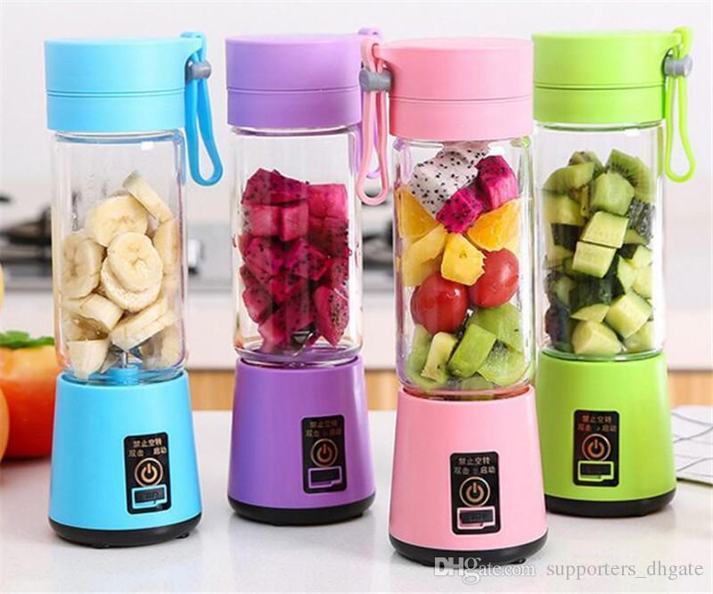 Fresh Juice portable blender bottle with raspberries inside – USB rechargeable mini juicer cup for smoothies in Pakistan
