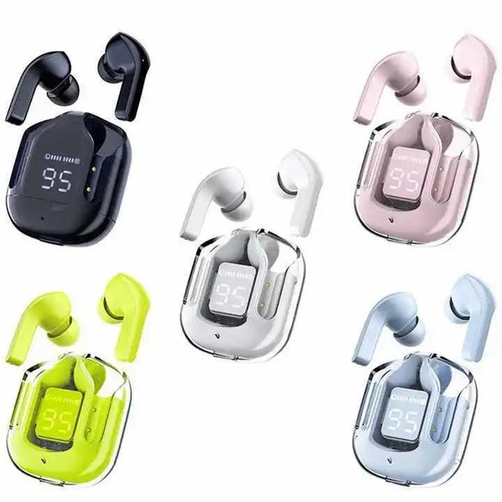 TWS Bluetooth Earbuds with LED Battery Display – Colorful Wireless Earphones