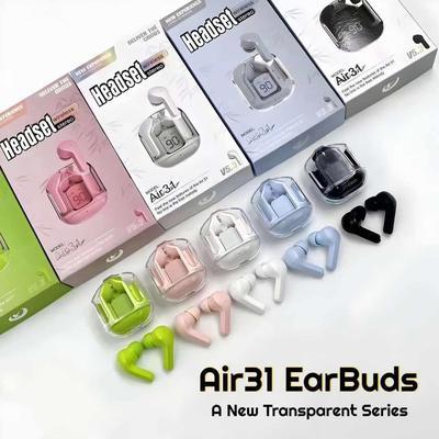 TWS Bluetooth Earbuds with LED Battery Display – Colorful Wireless Earphones