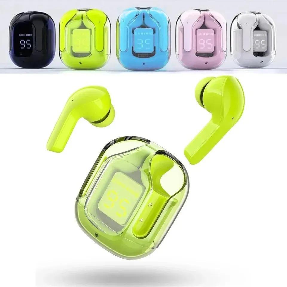 TWS Bluetooth Earbuds with LED Battery Display – Colorful Wireless Earphones