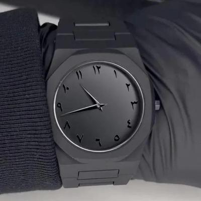 Black Aura Chronograph Watch – Fiber Body | Premium Gents Wristwatch