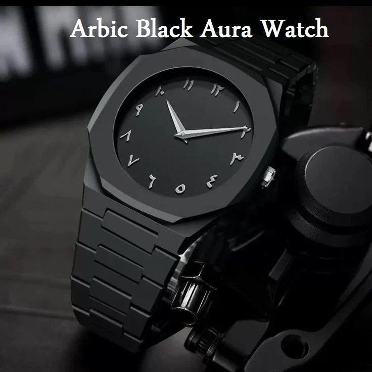 Black Aura Chronograph Watch – Fiber Body | Premium Gents Wristwatch