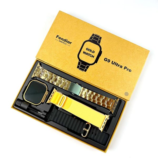 Haino Teko G9 Ultra Max Golden Edition Smart Watch – Premium Gold Smartwatch for Men