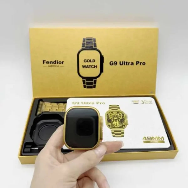 Haino Teko G9 Ultra Max Golden Edition Smart Watch – Premium Gold Smartwatch for Men